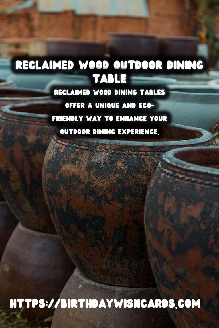 Transform Your Summer Outdoor Dining Experience with Reclaimed Wood Tables