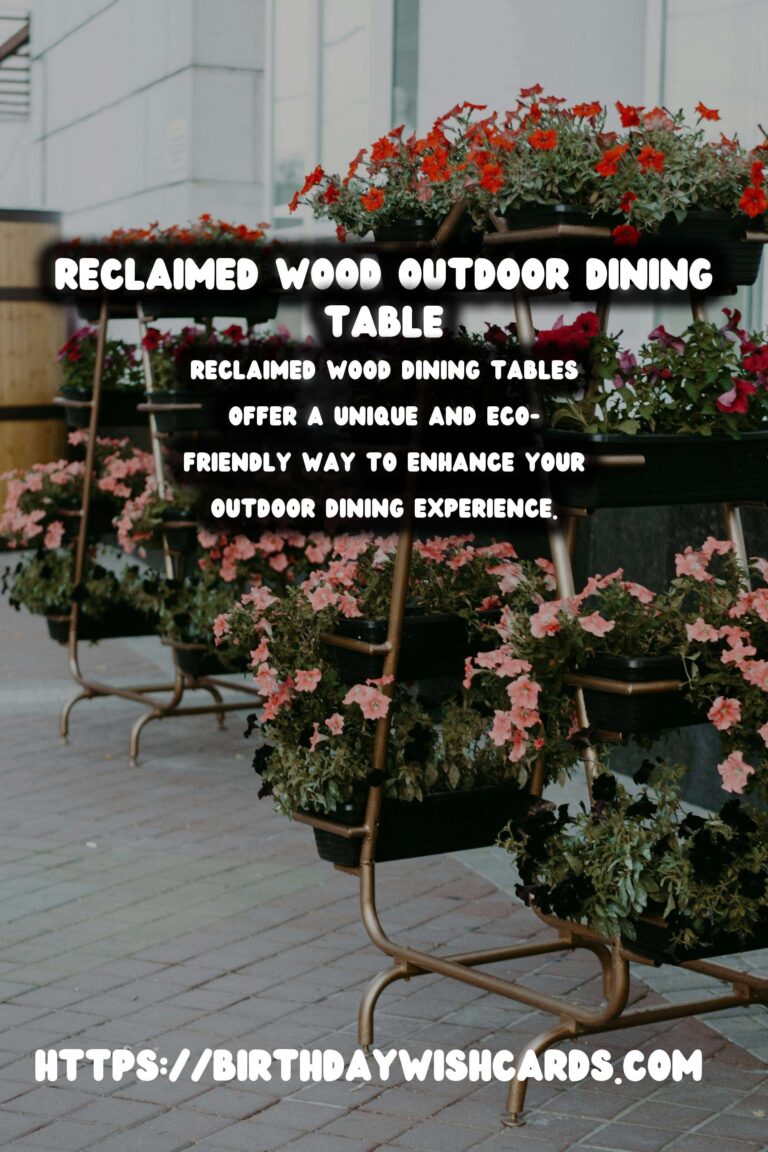 Transform Your Summer Outdoor Dining Experience with Reclaimed Wood Tables