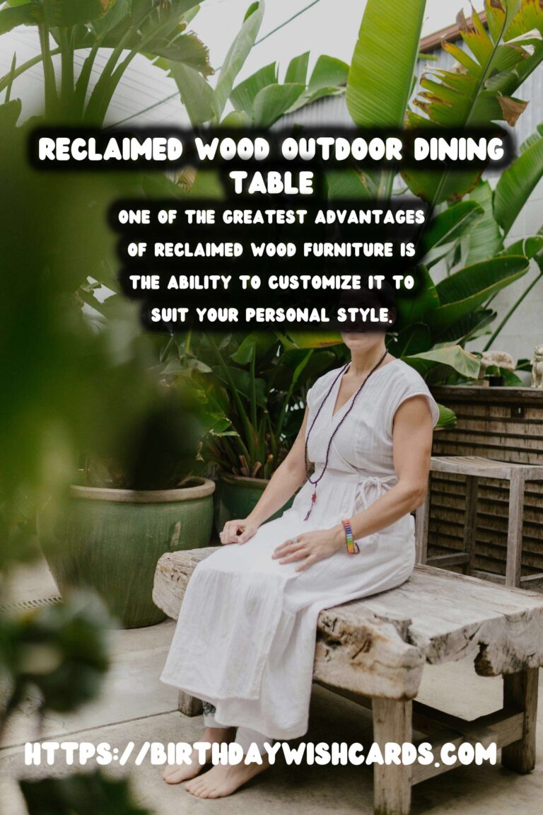 Transform Your Summer Outdoor Dining Experience with Reclaimed Wood Tables