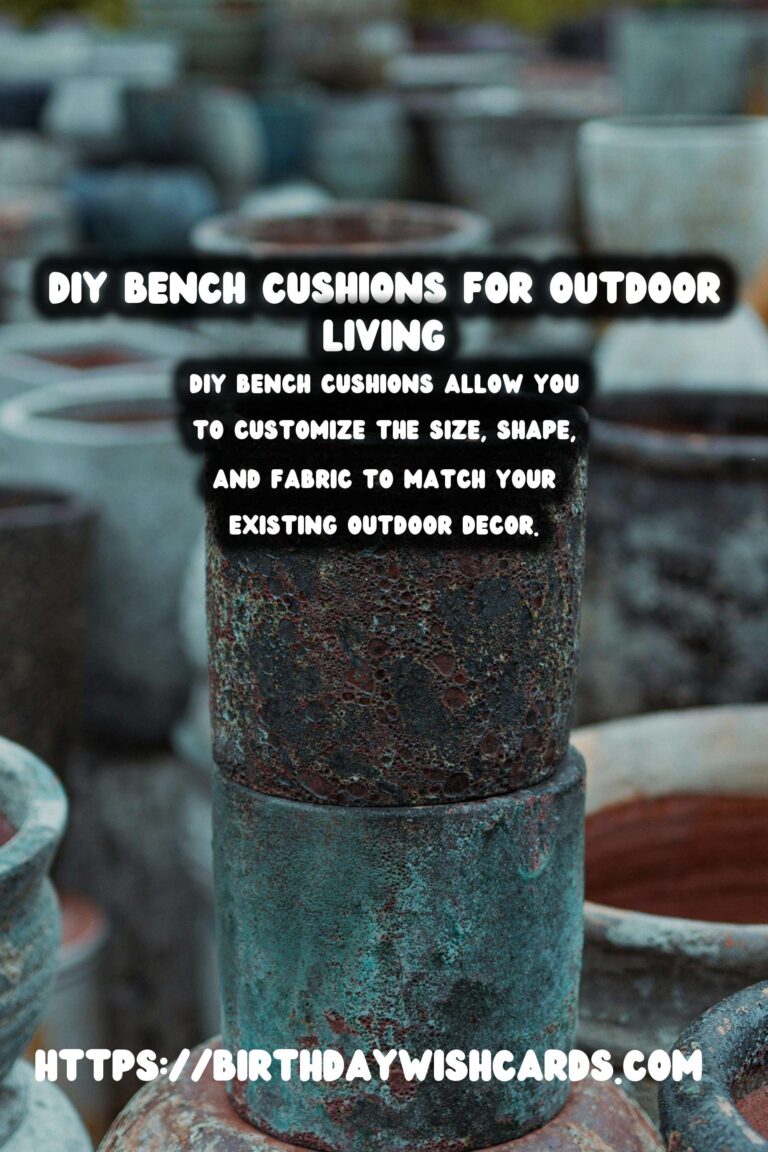 Transform Your Summer Outdoor Living with DIY Bench Cushions