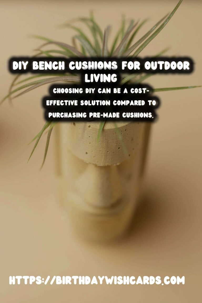 Transform Your Summer Outdoor Living with DIY Bench Cushions
