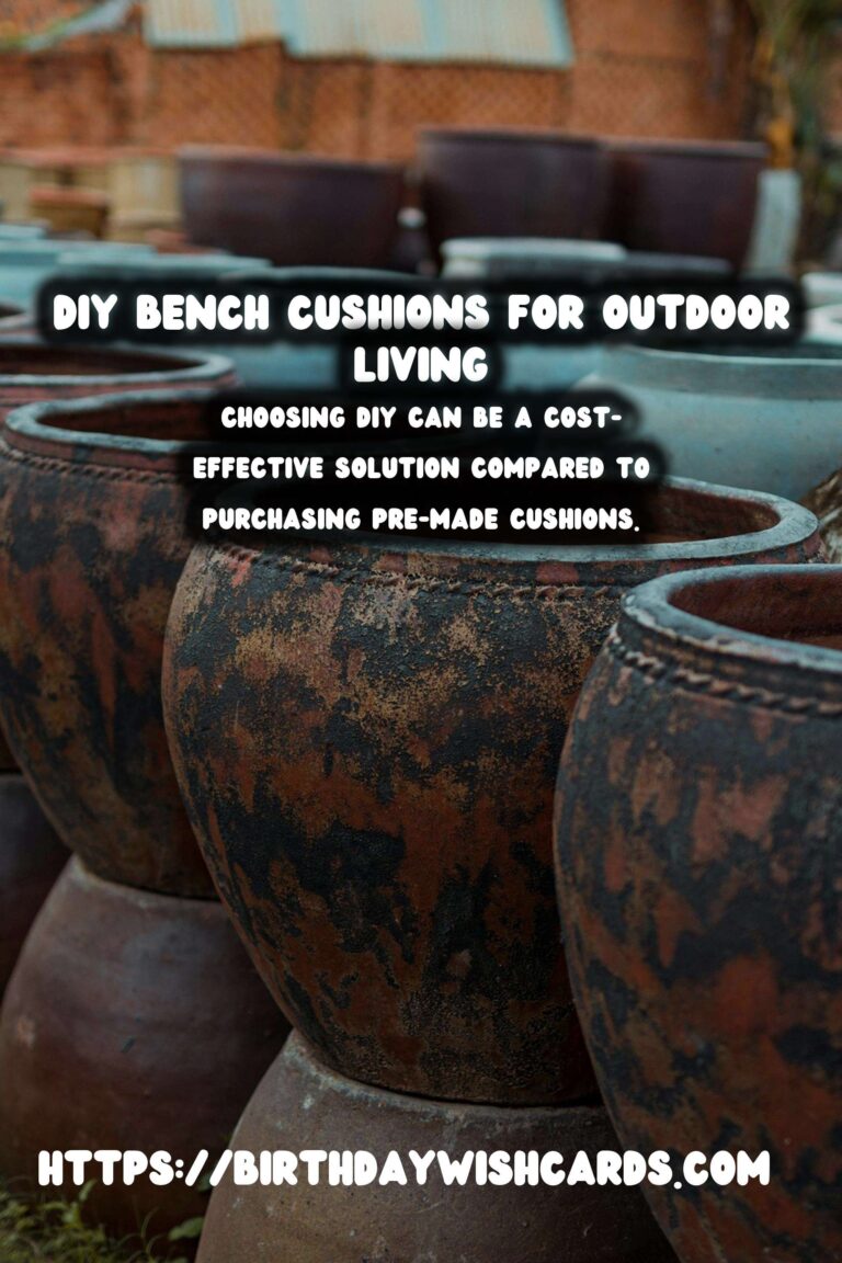 Transform Your Summer Outdoor Living with DIY Bench Cushions