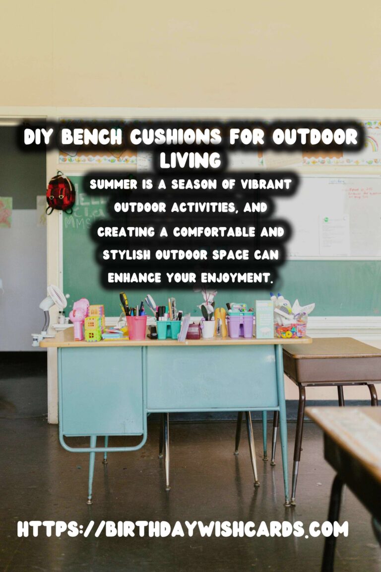 Transform Your Summer Outdoor Living with DIY Bench Cushions