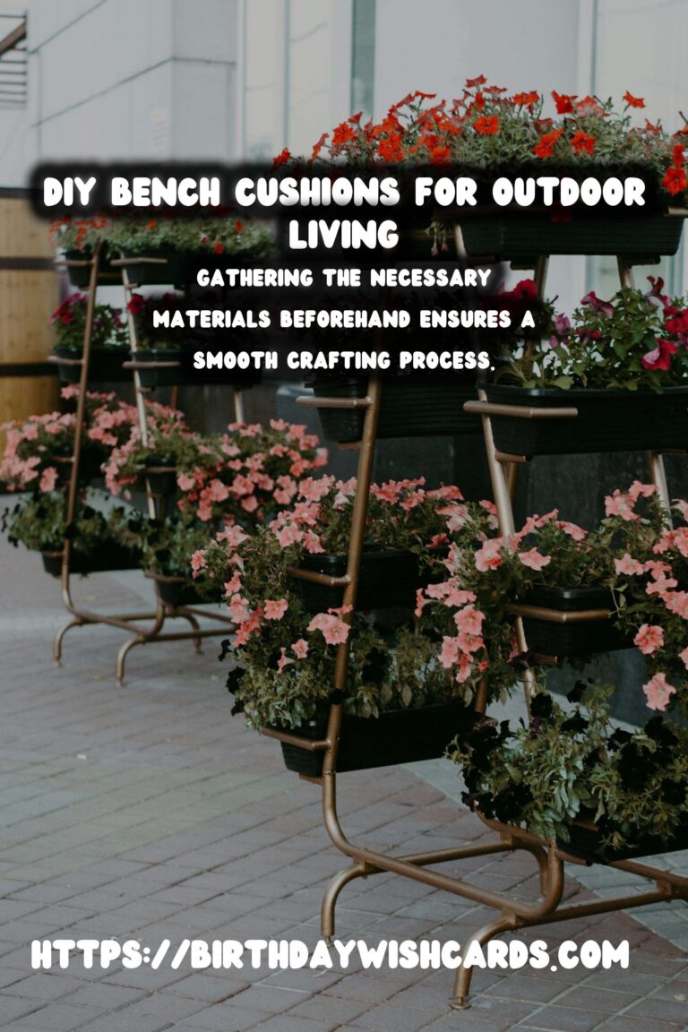Transform Your Summer Outdoor Living with DIY Bench Cushions