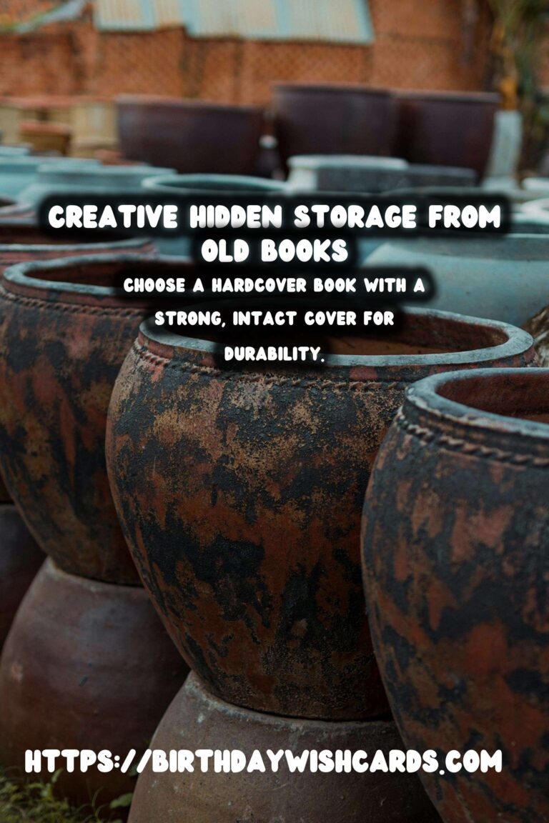 Transforming Old Books into Hidden Storage: A Creative Guide