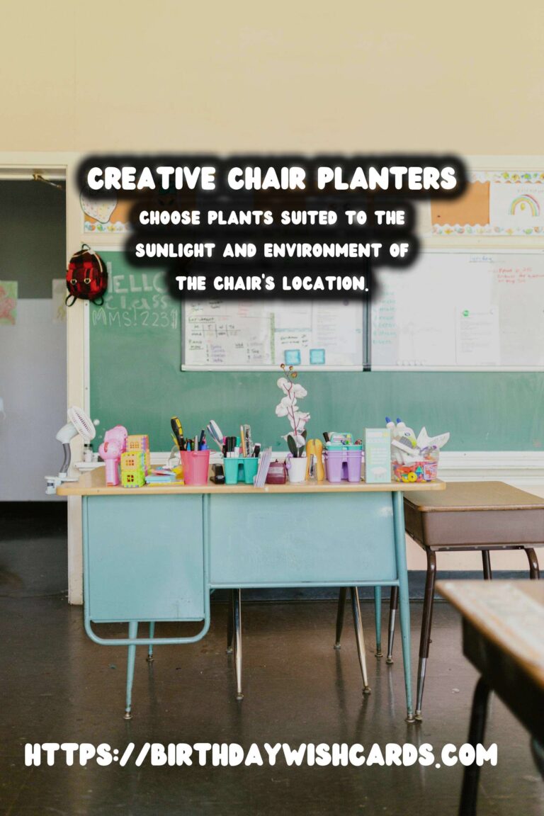 Transforming Old Chairs into Stunning Planter Displays