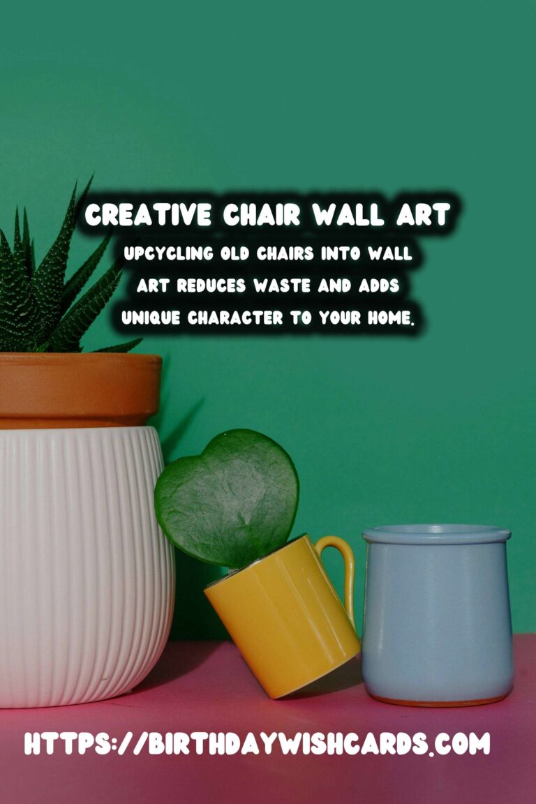 Transforming Old Chairs into Unique Wall Art