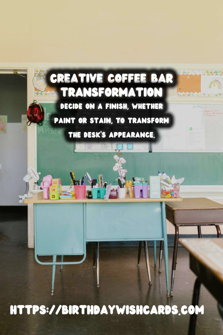 Transforming Old Desks into Coffee Bars: A Creative Guide