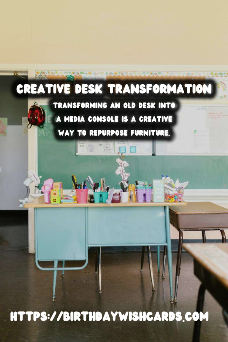 Transforming Old Desks into Stylish Media Consoles