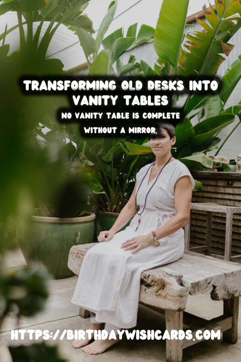 Transforming Old Desks into Stylish Vanity Tables