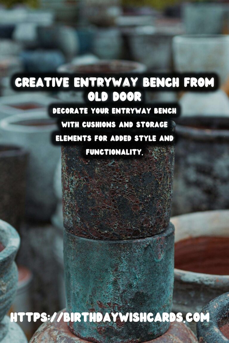 Transforming Old Doors into Stunning Entryway Benches