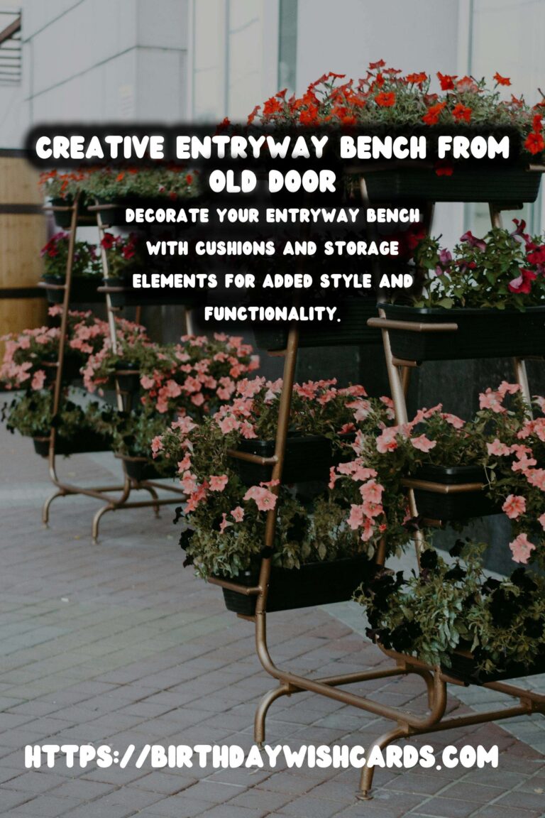 Transforming Old Doors into Stunning Entryway Benches