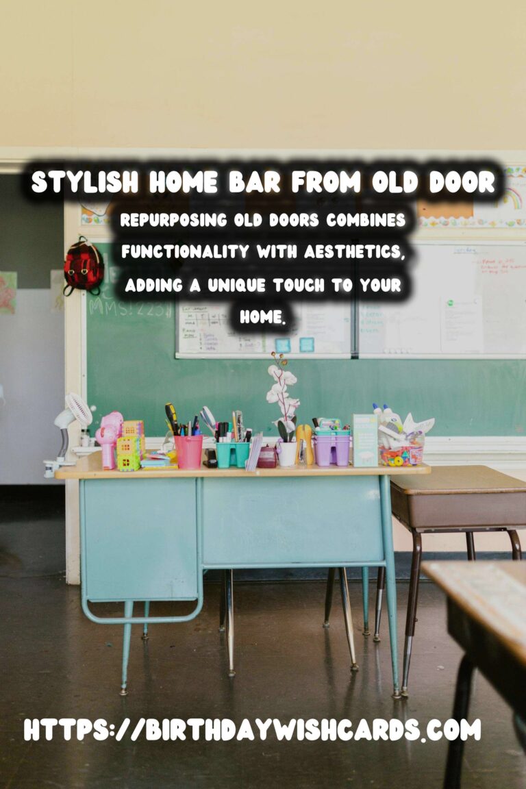 Transforming Old Doors into Stylish Home Bars