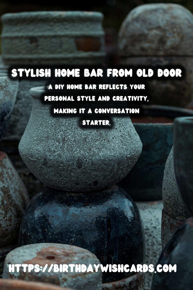 Transforming Old Doors into Stylish Home Bars