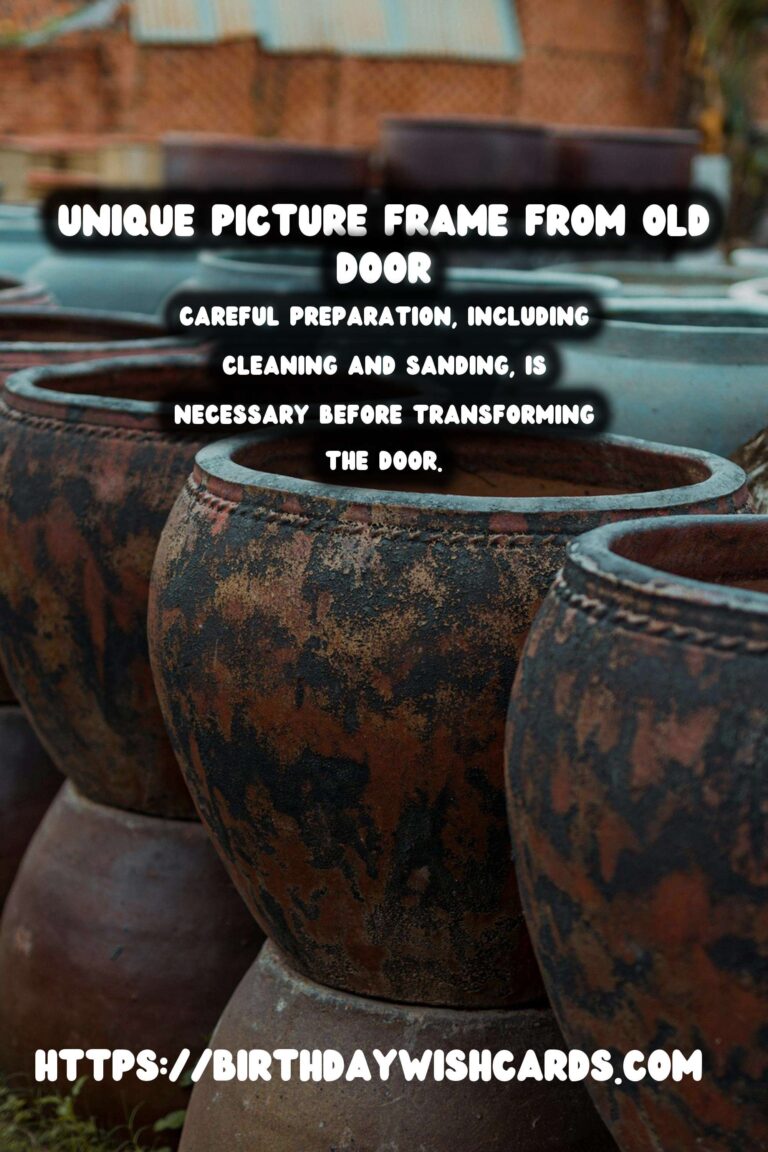 Transforming Old Doors into Unique Picture Frames