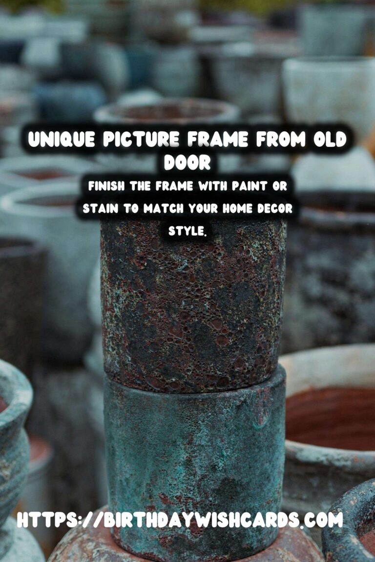 Transforming Old Doors into Unique Picture Frames