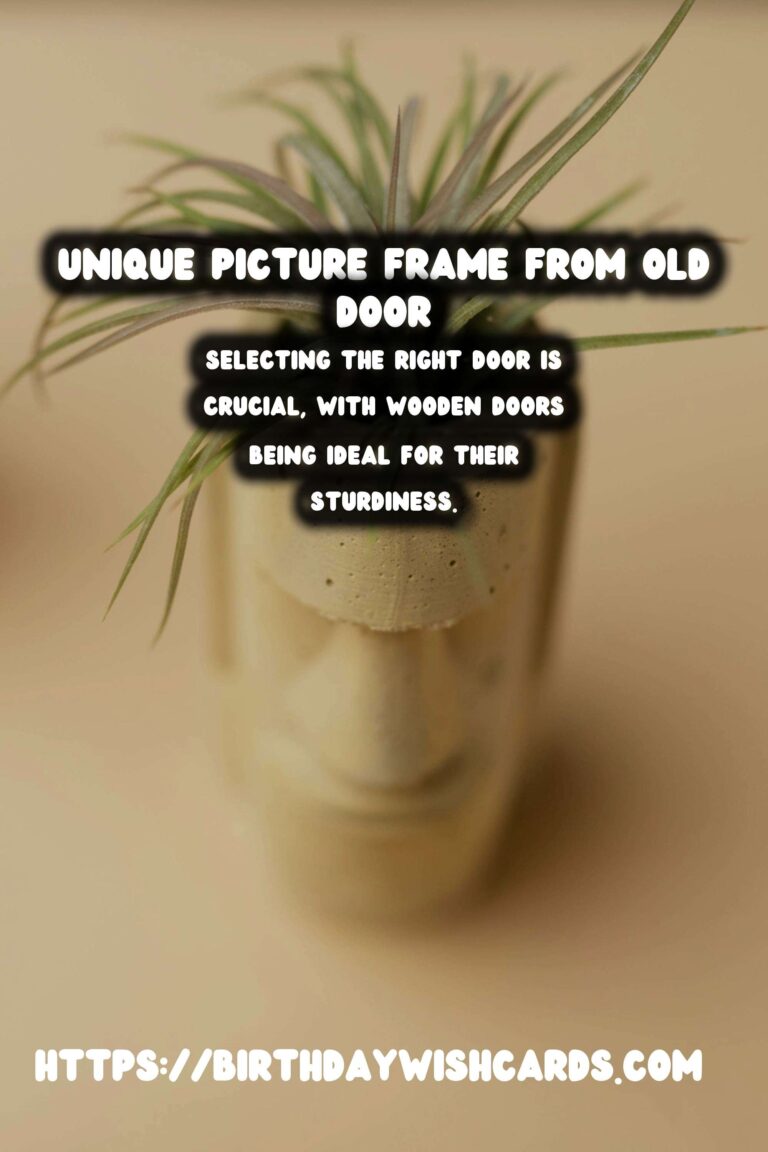 Transforming Old Doors into Unique Picture Frames