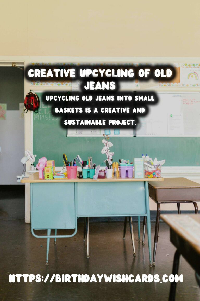 Transforming Old Jeans into Stylish Small Baskets: The Ultimate Upcycling Guide