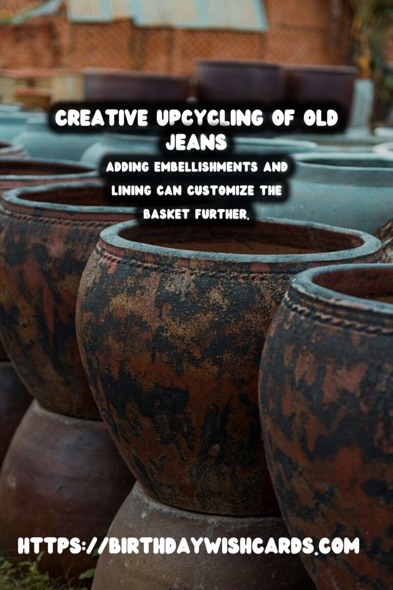 Transforming Old Jeans into Stylish Small Baskets: The Ultimate Upcycling Guide