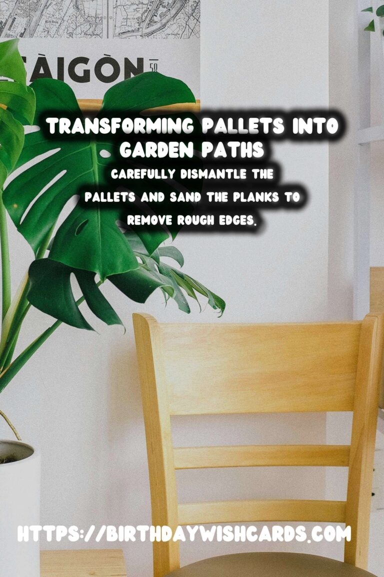 Transforming Old Pallets into Garden Paths: A Step-by-Step Guide