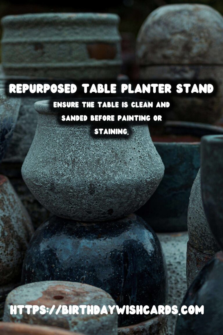 Transforming Old Tables into Beautiful Planter Stands