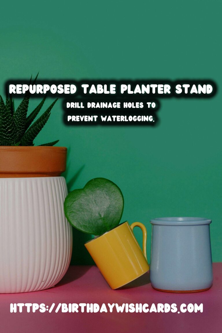 Transforming Old Tables into Beautiful Planter Stands