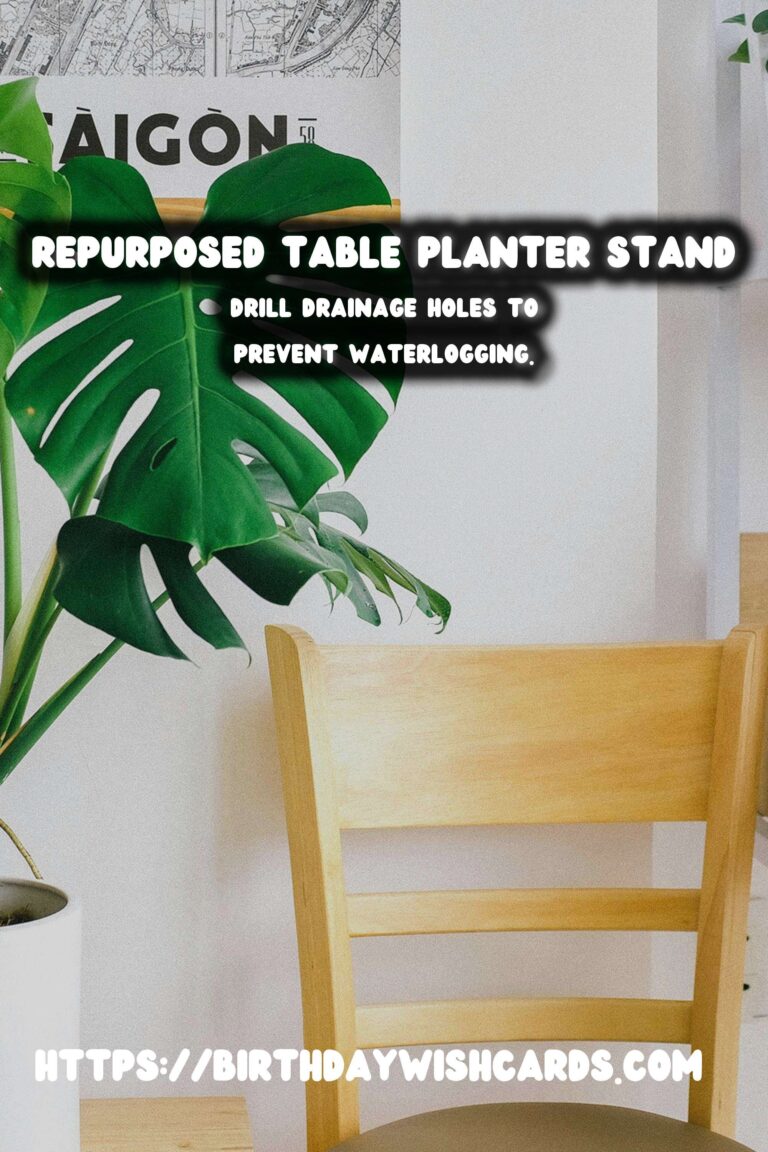 Transforming Old Tables into Beautiful Planter Stands