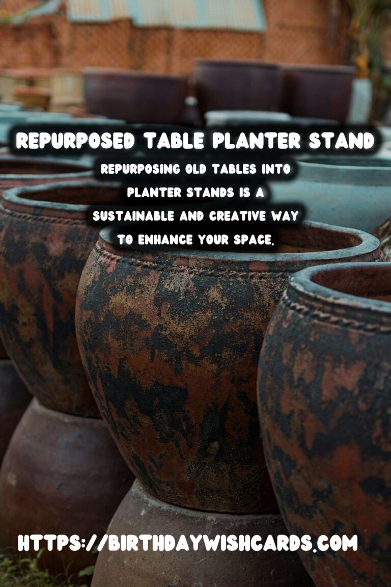 Transforming Old Tables into Beautiful Planter Stands
