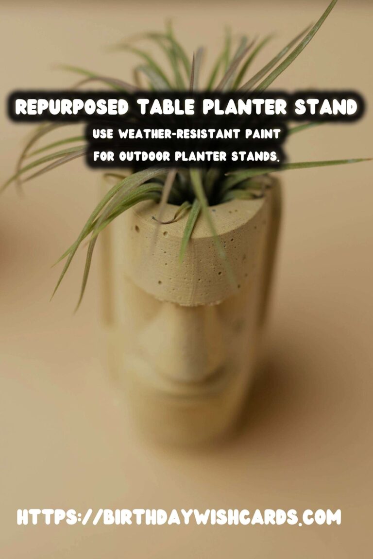 Transforming Old Tables into Beautiful Planter Stands