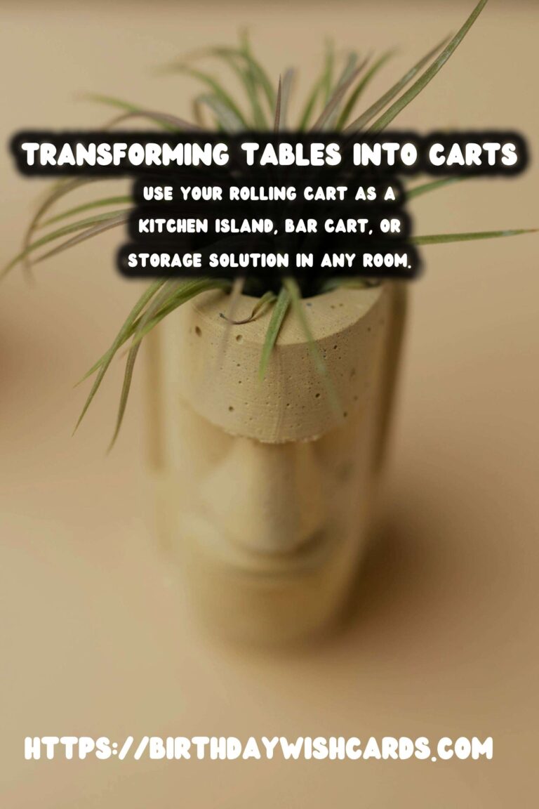Transforming Old Tables into Rolling Carts: A Step-by-Step Guide