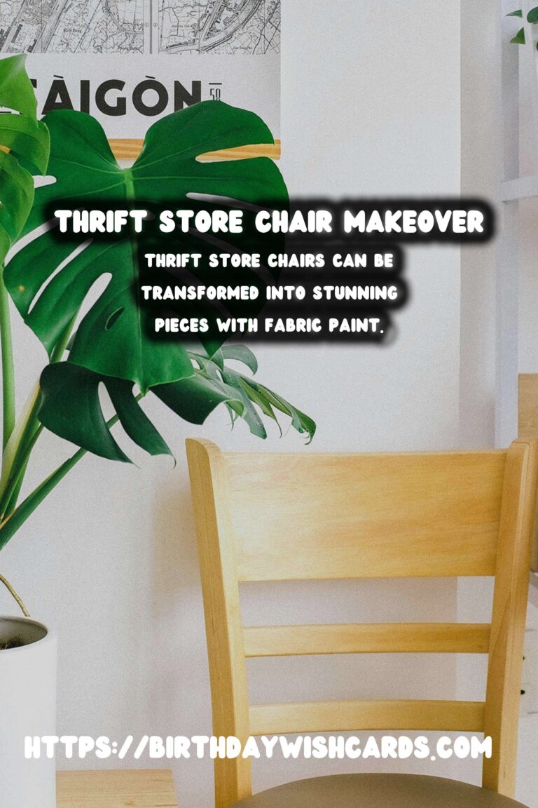 Transforming Thrift Store Chairs with Fabric Paint: A DIY Guide