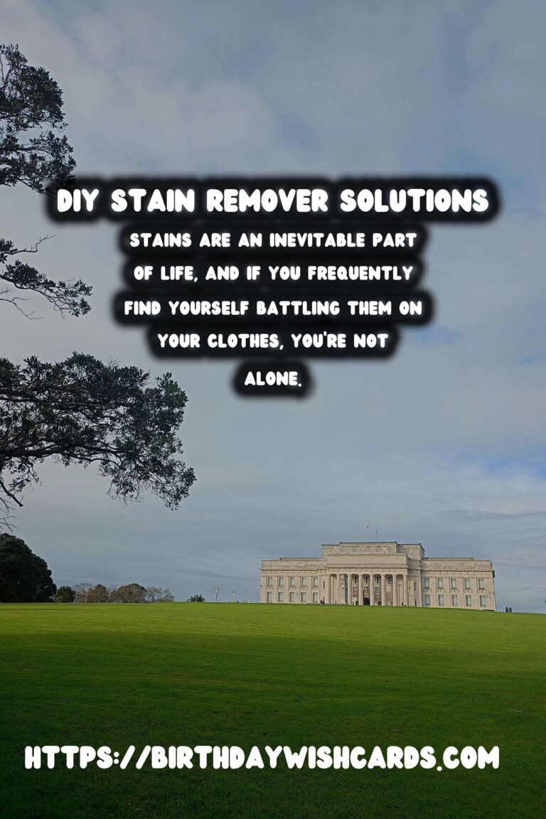 Ultimate Guide to Homemade Stain Remover for Clothes