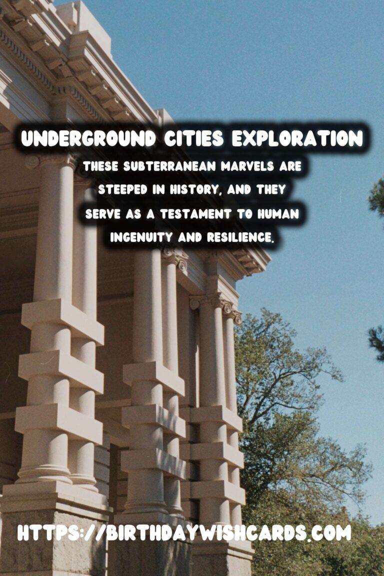 Underground Cities: Exploring the Hidden Histories Beneath Our Feet
