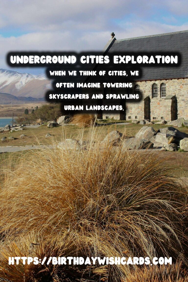Underground Cities: Exploring the Hidden Histories Beneath Our Feet