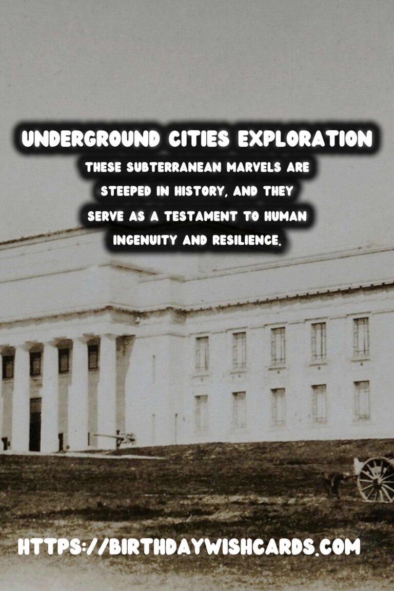 Underground Cities: Exploring the Hidden Histories Beneath Our Feet