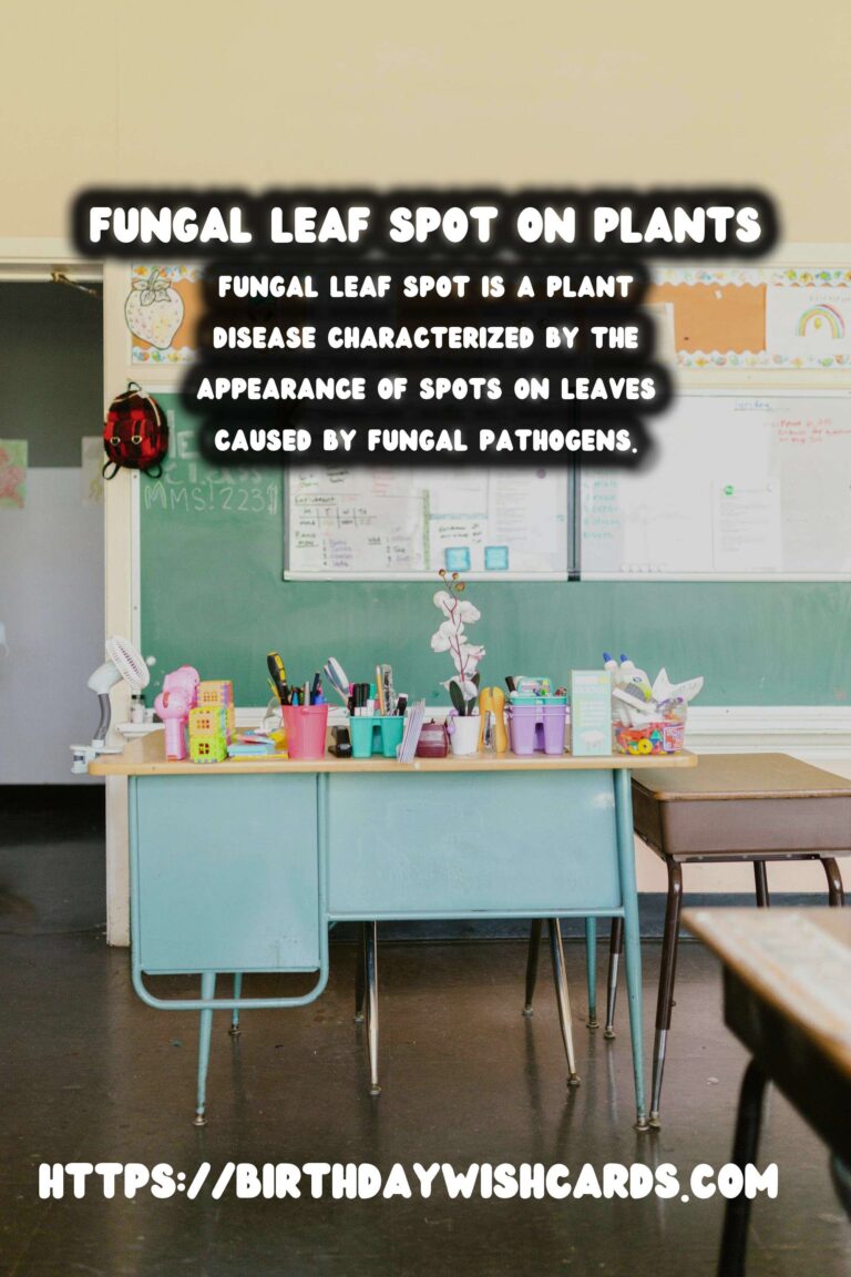 Understanding Plant Diseases: Fungal Leaf Spot