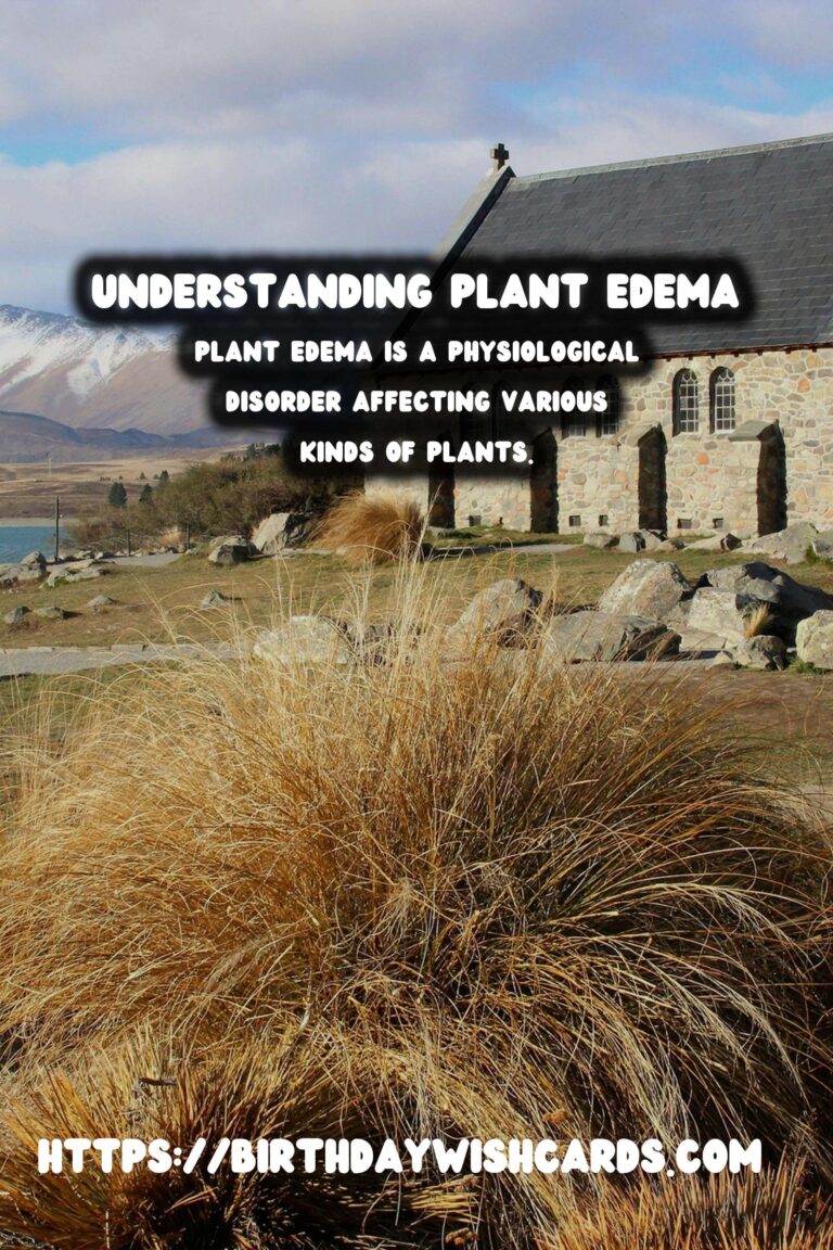Understanding Plant Edema: What It Means