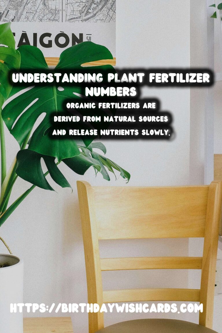 Understanding Plant Fertilizer Numbers: A Guide to Organic Options