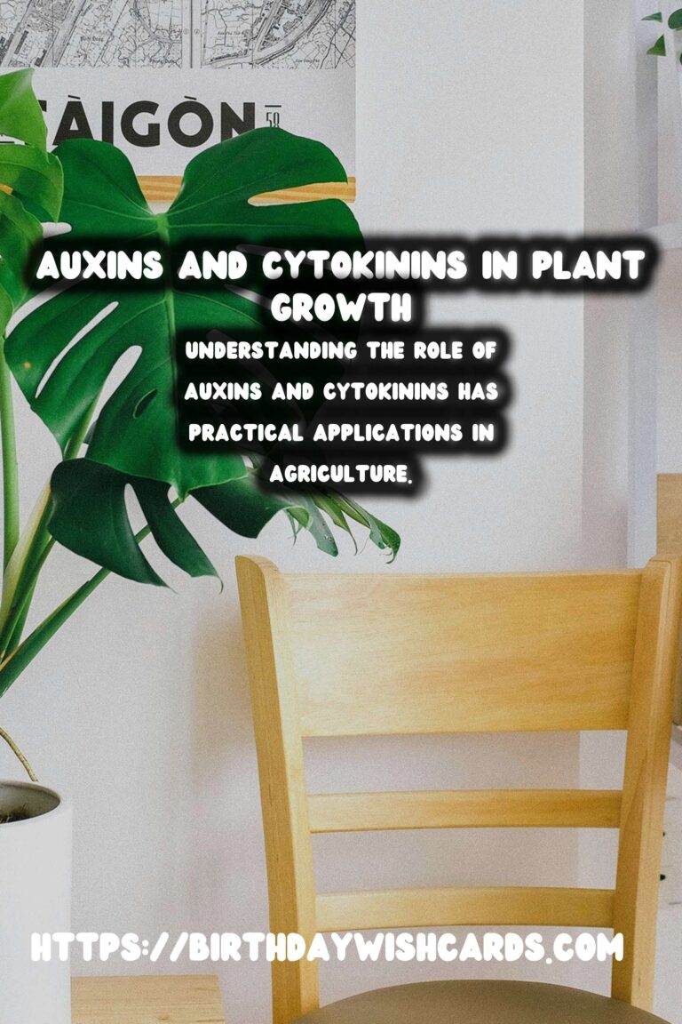Understanding Plant Hormones: The Role of Auxins & Cytokinins