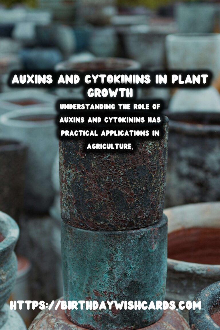 Understanding Plant Hormones: The Role of Auxins & Cytokinins
