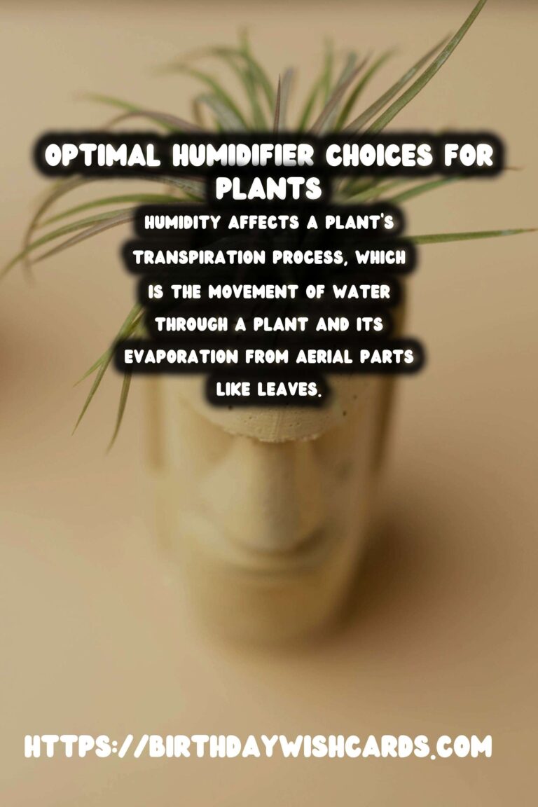 Understanding Plant Humidity: Optimal Humidifier Choices for Thriving Indoor Gardens