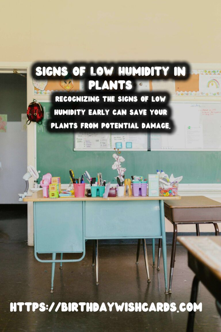 Understanding Plant Humidity: Recognizing Signs of Low Humidity in Plants