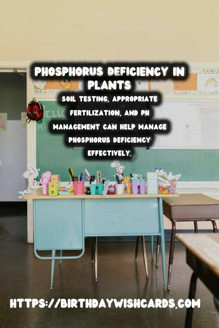 Understanding Plant Nutrients: Phosphorus Deficiency