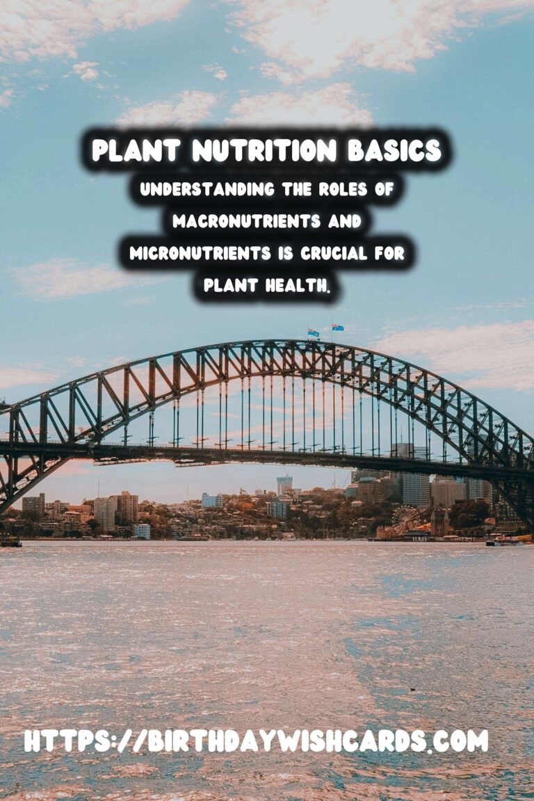 Understanding Plant Nutrition: Macronutrients & Micronutrients