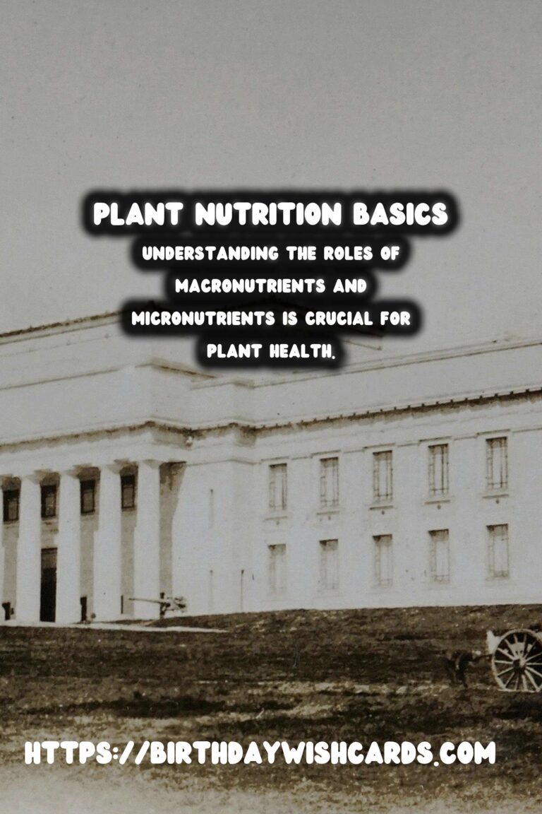 Understanding Plant Nutrition: Macronutrients & Micronutrients