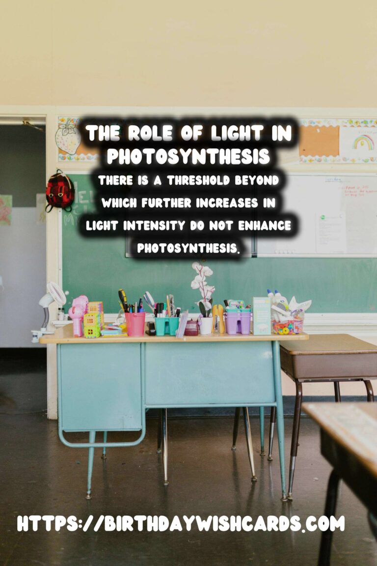 Understanding Plant Photosynthesis and the Role of Light Intensity