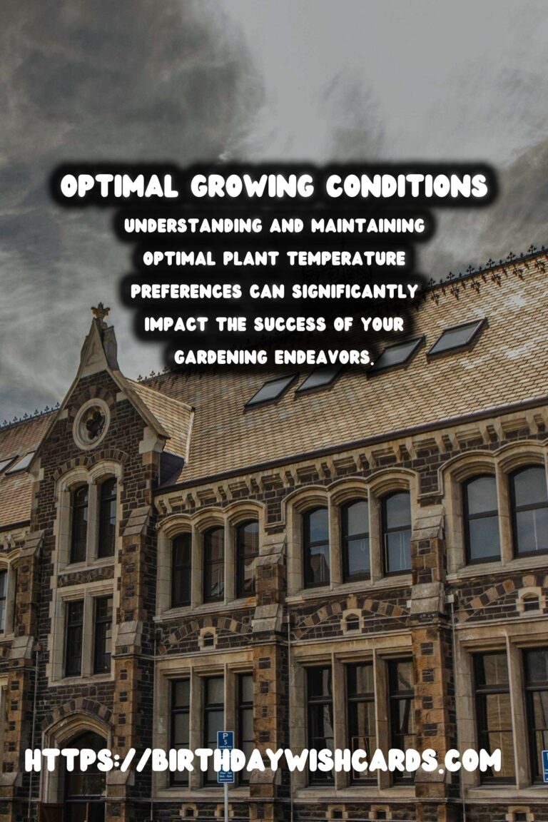 Understanding Plant Temperature Preferences
