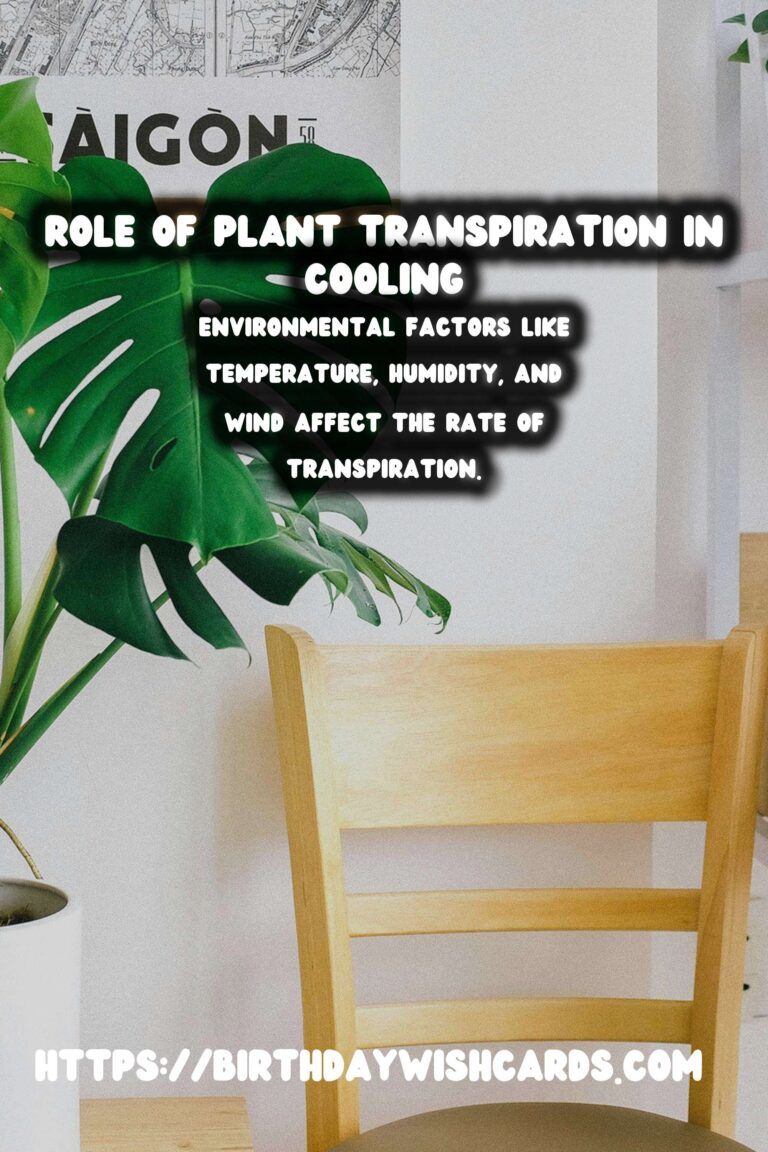 Understanding Plant Transpiration: Role in Cooling and Climate Regulation