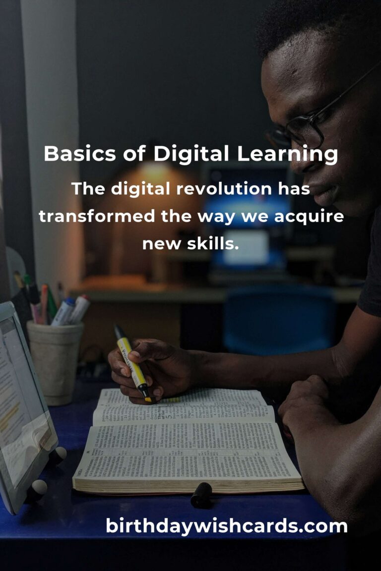 Understanding the Basics of Digital Learning a New Skill