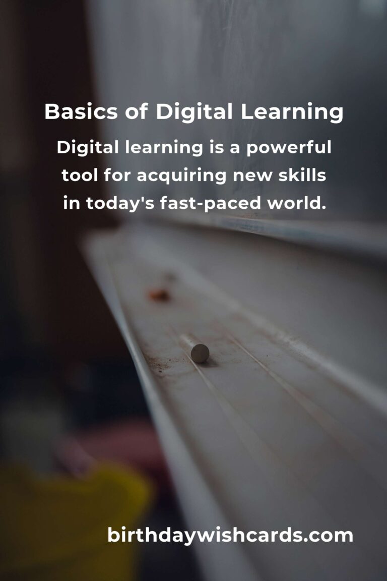 Understanding the Basics of Digital Learning a New Skill